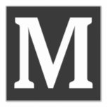 Monogram Initials Name Black White Minimalist<br><div class="desc">Printed with monogram initial (which you can edit,  change and personalise) in bold font. Design available in all sizes,  just choose the right size that you need.</div>