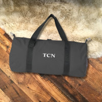 Monogram Initials Name Grey Grey White