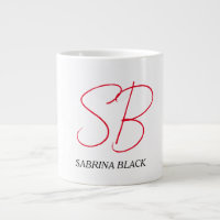 Monogram Initials Name Plain Modern Minimalist