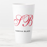 Monogram Initials Name Plain Modern Minimalist