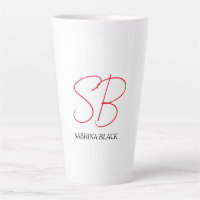 Monogram Initials Name Plain Modern Minimalist