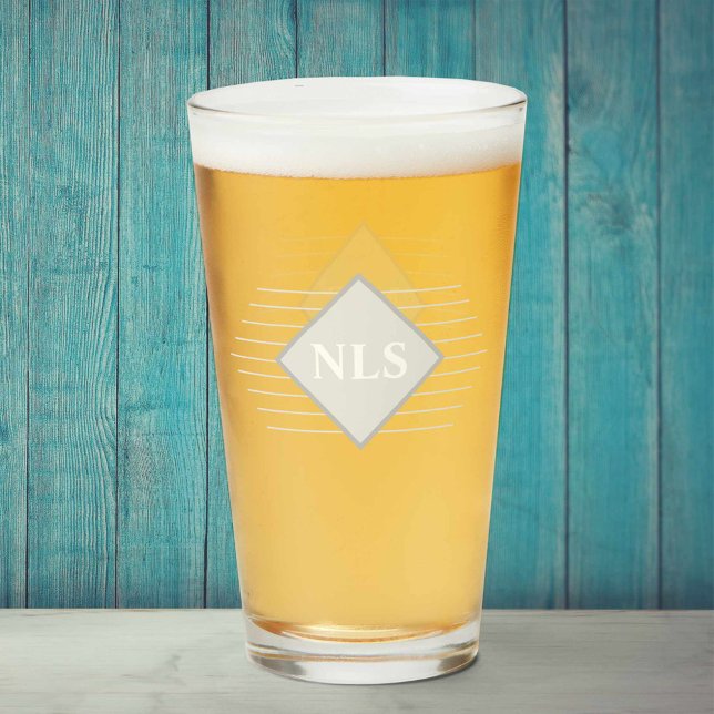 Monogram Initials on a  Glass (Creator Uploaded)