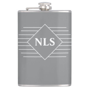 Monogram Initials on a Hip Hip Flask