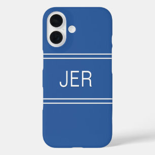 Monogram Initials Royal Blue Case Mate