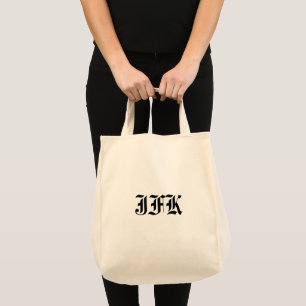 Monogram Initials Tote Bag