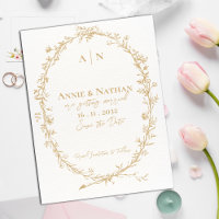Monogram Intricate Ornate Design Frame Wedding