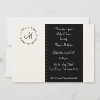 Monogram Invitation (black)