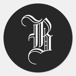 Monogram Invitation Seal "B"  Old English Style