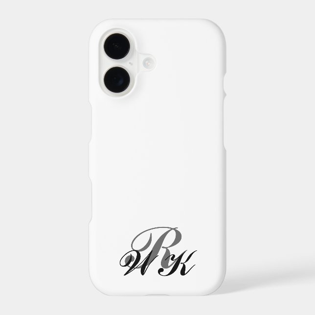 Monogram iPhone 7 Case in white (Back)