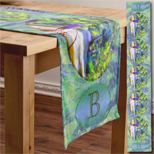 Monogram Jamaican River Raft Ride J001 Long Table Runner