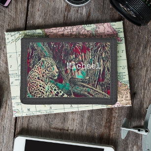 Monogram Jungle Cat Trifold Wallet