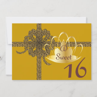 Monogram Jungle Sweet Sixteen Invitation-Customise Invitation