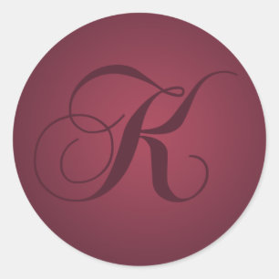 Monogram K Envelope Seals