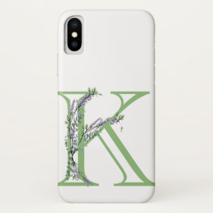 Monogram K Lavender Eucalyptus Case-Mate iPhone Case