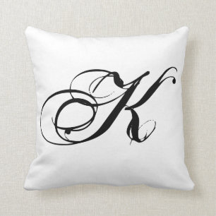Monogram K Pillow