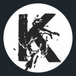 Monogram K Wedding Seal Sticker<br><div class="desc">Monogram Gifts have a huge selection of customizeable USPS postage stamps,  envelope seal stickers,  greeting cards,  tshirts,  hats,  buttons,  magnets and so much more. These monograms are great for mailing wedding invitations,  Anniversary Party invitations,  graduation announcements,  and suprise birthday parties just to name a few.</div>