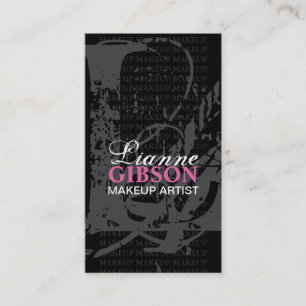 Monogram "L" - MAKEUP ARTIST BUSINESS CARD