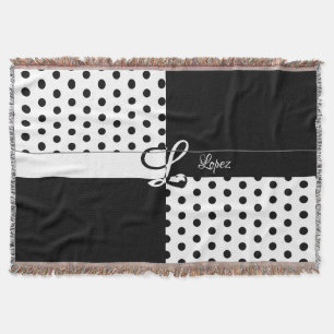Monogram L Throw Blanket