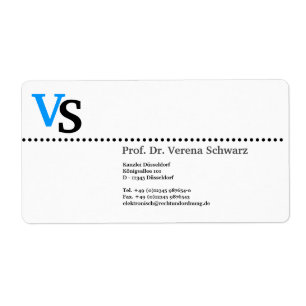 Monogram Label Sticker