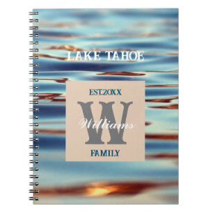 Monogram Lake Water Family Notebook