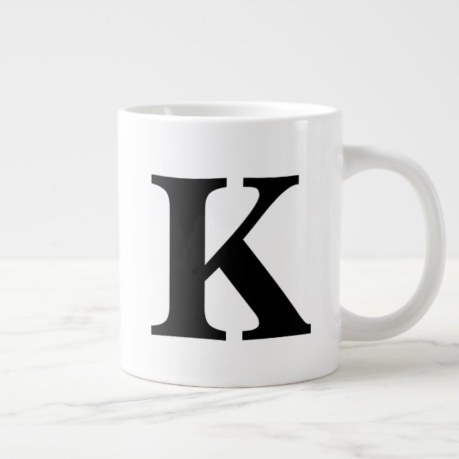 Monogram Large Coffee Mug (Right)