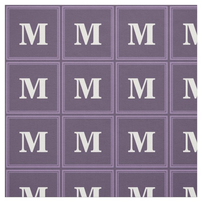 Monogram Lavender Fabric (Swatch)