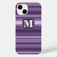 Monogram Lavender stripes