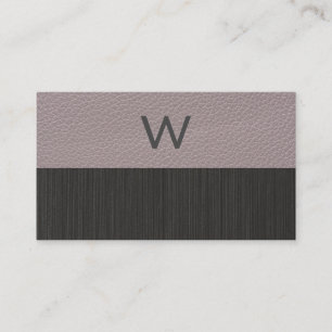 Monogram   Leather  Business Card