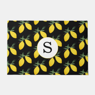 Monogram Lemon Citrus  Doormat