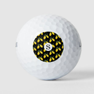 Monogram Lemon Golf Balls