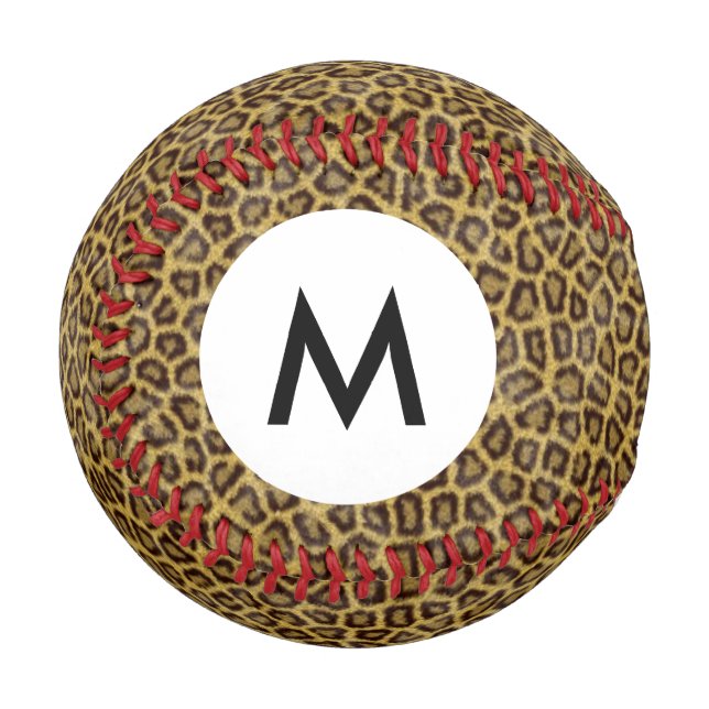 Monogram Leopard Fur Baseball (Front Left)