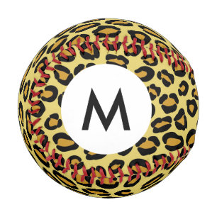 Monogram Leopard Pattern Baseball