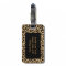 Monogram Leopard Print Luggage Tag
