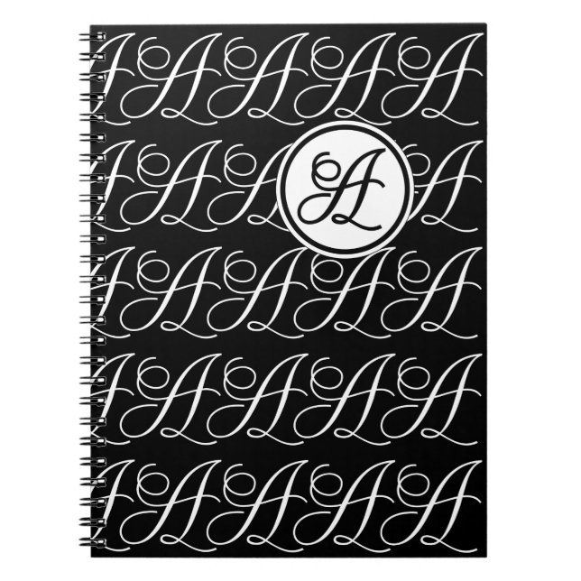 Monogram Letter A Notebook (Front)