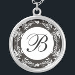 Monogram Letter B Pendant Necklace<br><div class="desc">Show your pride in your initials wearing a monogram letter pendant.The initial silver pendant also makes a memorable gift for any special occasion for the important people of your life.</div>