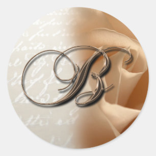 Monogram Letter B  Wedding Envelope Seal