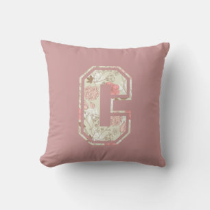 Monogram Letter C Cushion