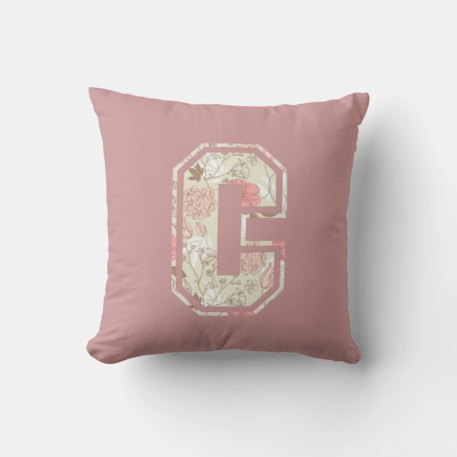 Monogram Letter C Cushion (Front)