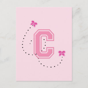 Monogram Letter C Postcard
