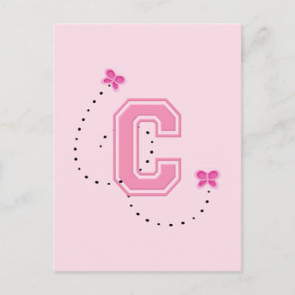 Monogram Letter C Postcard