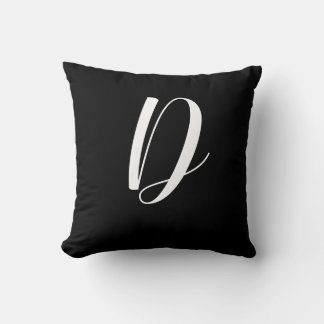 MONOGRAM LETTER D CUSHION