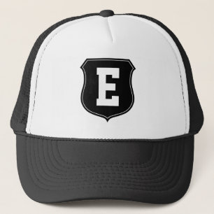 Monogram letter E hat Personalised sports cap