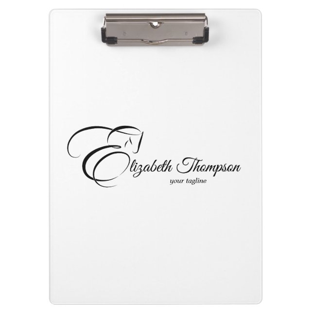 Monogram Letter E Horse Clipboard (Front)