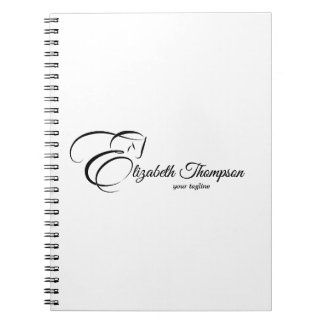 Monogram Letter E Horse Notebook