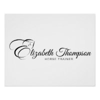 Monogram Letter E Horse