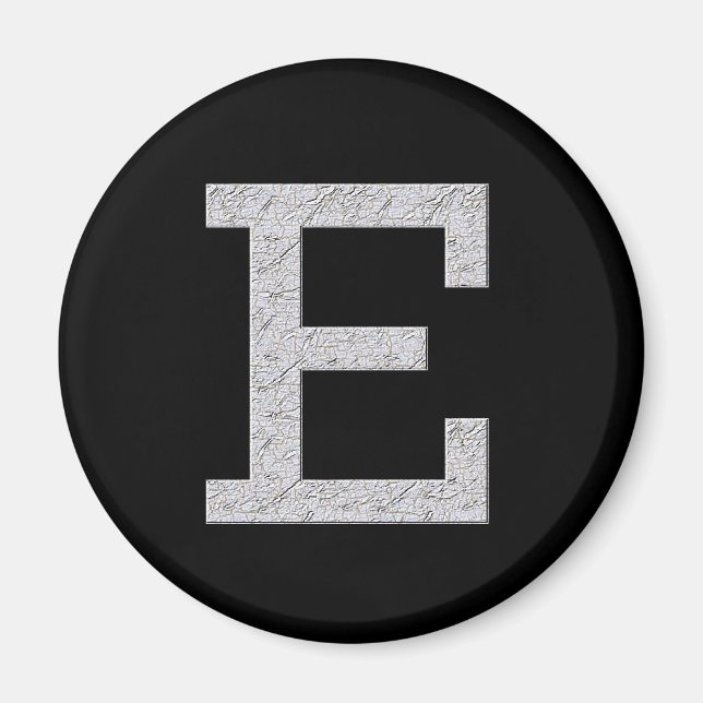 Monogram Letter E Magnet (Front)