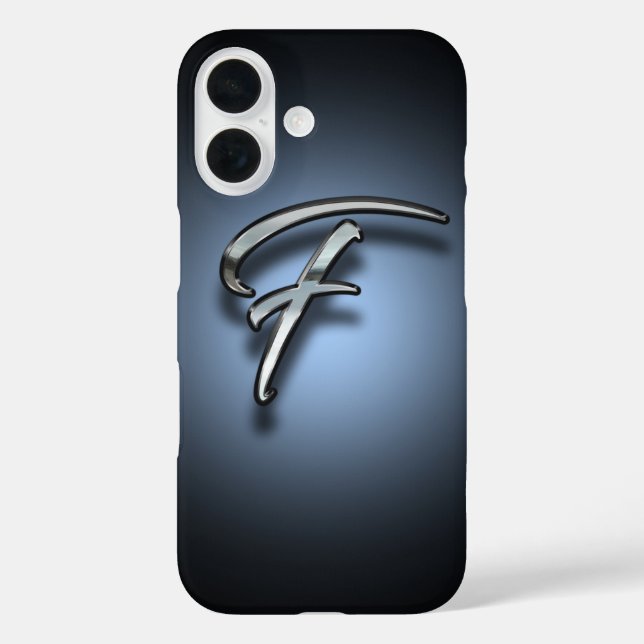 Monogram Letter F Spotlight Background Case-Mate iPhone Case (Back)