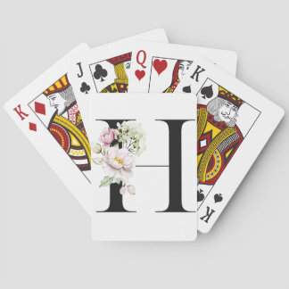 Monogram Letter H | Poker Cards