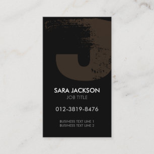 Monogram Letter J Business Card