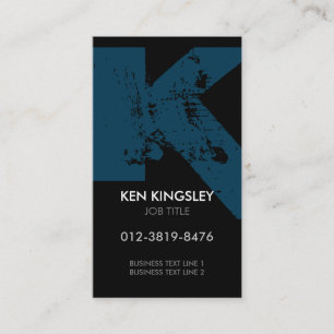 Monogram Letter K Business Card